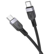Кабель "Hoco X109TTB1 TC-TC" силиконовая оплетка 60W  длина 1м черный