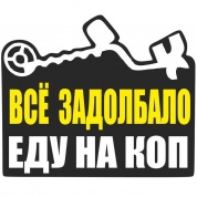 Виниловая наклейка Задолбало VRC 1012