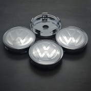 Колпачки на ступицу Volkswagen NZDK 040 серебро пластик металл 4 шт.