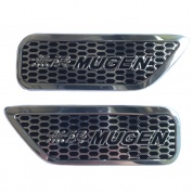 Шильдик SHK 078 "Mugen" металл 120*40 мм комплект 2 шт.
