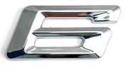 Шильдик для BMW "6" пластик серебро размер 20*35мм