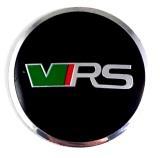 Колпачки на ступицу Škoda VRS NZDK 035-02 черная пластик металл 4 шт.