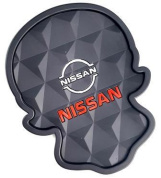Коврик KPCH 107 противоскользящий в форме черепа "Nissan" с маленькими бортиками рельефная поверхность