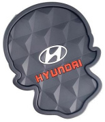Коврик KPCH 109 противоскользящий в форме черепа "Hyundai" с маленькими бортиками рельефная поверхность