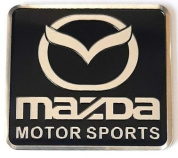 Шильдик Mazda Motor Sport SHKB 002 металлический 60*55 мм