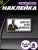 Виниловая наклейка Денег нет VRC 234-7