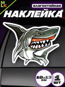 Виниловая наклейка Акула злая VRC 468