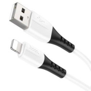 Кабель Hoco "X82IW" USB-IP 2,4A огнестойкий силикон белый длина 1M