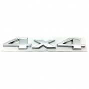 Шильдик 4X4 SHK 032-02 металлический серебряный 140*20 мм