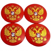 Наклейки на диски Герб NZD 067 цветные металлические 4 шт