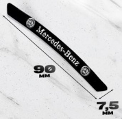 Наклейка NOK 010B на обод колеса "Мерседес" черная металл 4 шт