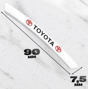 Наклейка NOK 001S на обод колеса "Тойота" серебро металл 4 шт