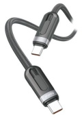 Кабель FaizFull FR74 60W TC-TC длина 1м черный нейлон