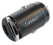 Зарядное устройство в прикуриватель Earldom ES-CC3 20W USB выход + USB- C черный