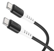 Кабель Hoco "X82TTB" TC-TC 3A 60W огнестойкий силикон черный длина 1M