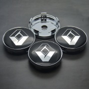 Колпачки на ступицу Renault NZDK 021 черные пластик металл 4 шт.