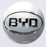 Наклейки на диски BYD NZD 106-01 серебро металлические 4 шт