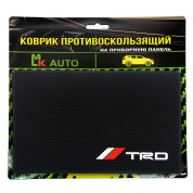 Коврик противоскользящий на приборную панель KPB 022 "TRD" черный силикон