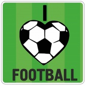 Виниловая наклейка I Love Footbal VRC 606-06