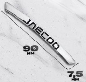 Наклейка NOK 033S на обод колеса "Jaecoo" серебро металл 4 шт