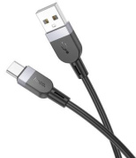 Кабель Hoco X109T2B USB-TC силиконовая оплетка 3.0A длина 2м черный