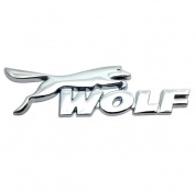 Шильдик Wolf SHK 055 металлический серебряный