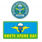 Виниловая наклейка VRC 254-31 "ВДВ комплект" виниловая 2 в 1 14*38см