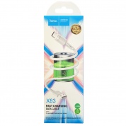 Кабель "Hoco X83 USB-Micro белый", 2,4A, длина 1M