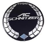 Наклейки на диски БМВ AC Schnitzer NZD 054-02 черные металлические 4 шт