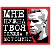Виниловая наклейка VRC 806 "Терминатор" 8*12см