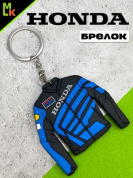 Брелок BMSP 002 "Хонда куртка синяя" силикон 5,7*6,5 см