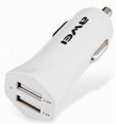 ЗУ-прикуриватель "Awei C 300W" белый USB 2 разъема 1А+2,4А
