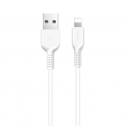 Кабель Hoco X201MBAp Apple белый 100 см
