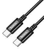 Кабель "Hoco X89TTB" TC-TC 60W длина 1M черный