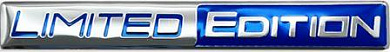 Шильдик SHK 054-08 "Limited Edition" металл размер 102*14мм