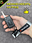 Брелок BTL 017S "Хонда" серебристый тканевый с карабином 2,5*16 см