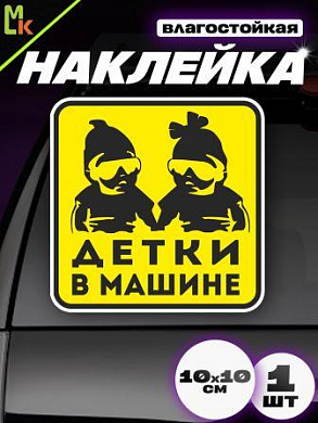 Виниловая наклейка Детки в машине VRC 428-01