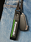 Тканевый брелок с карабином Mashinokom Кавасаки/Kawasaki BTL 011 черный