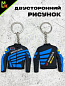 Брелок BMSP 002 "Хонда куртка синяя" силикон 5,7*6,5 см