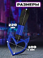 Цурикава "Сердце с рожками №4" TSU 006-03 пластик цвет синий подвеска черная нейлон