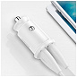 ЗУ-прикуриватель "Baseus ML02" белый,  2 разъема USB, общая максимальная мощность 3,1А