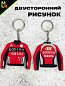 Брелок BMSP 009 "Go! Yamaha куртка красная" силикон 6,5*6 см