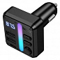Автотрансмиттер "Hoco E89"  45W USB-A+USB-C Bluetooth 5.4 встроенный микрофон