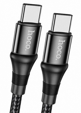 Кабель "Hoco X50TTB" TC-TC нейлоновый 100W 1м черный