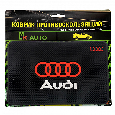 Коврик противоскользящий на приборную панель KPB 007 "Ауди" черный силикон