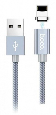 Кабель Hoco U40AA, 2А, Apple, длина 1 м, нейлон, магнитный
