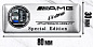 Шильдик SHKR 002-03 на решетку радиатора "AMG №4" металл размер 80*30мм