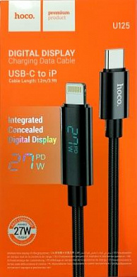 Кабель Hoco U125 TC-IP черный