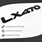 Шильдик автомобильный SHKP LX470B черный пластик