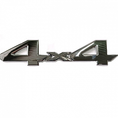 Шильдик "4X4 № 3" SHK 032-05 металл серебряный 150*40 мм